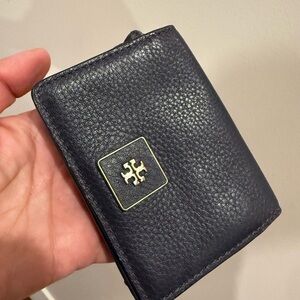Tory Burch purple Leather card holder